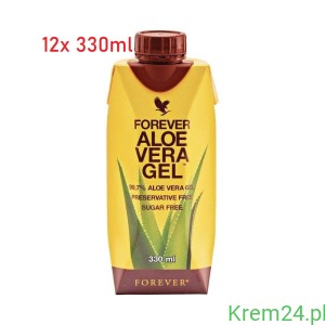 Forever Tripack Aloe Vera Gel MINI Koncentrat Aloesu w płynie Zestaw 12x330ml