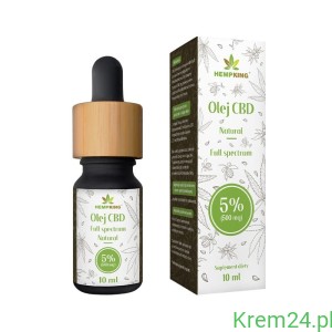 Olej CBD natural 10ml full spectrum Hempking