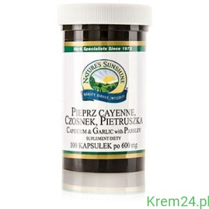 Natures Sunshine Pieprz Cayenne Czosnek Pietruszka